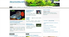 Desktop Screenshot of akvarisztika.info